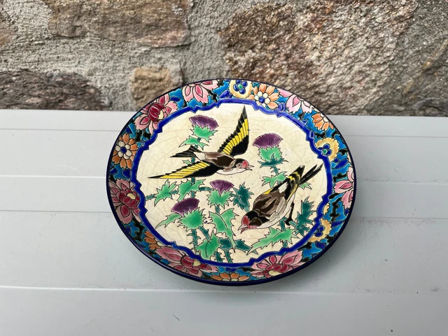 Assiette creuse en émaux de Longwy | Selency