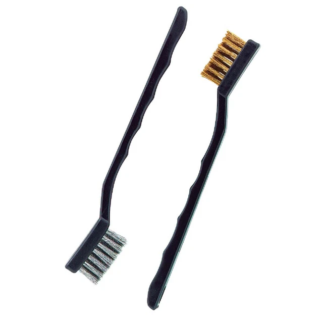 Do it Best Brass & Stainless Steel Bristle Utility Brushes (2-Pack) 092927 SIM