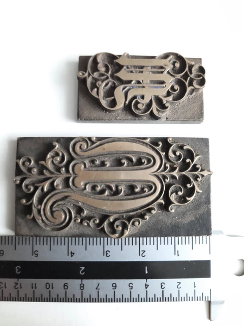 Messing Ornament Buchbinden Prägen Prägestempel Prägung