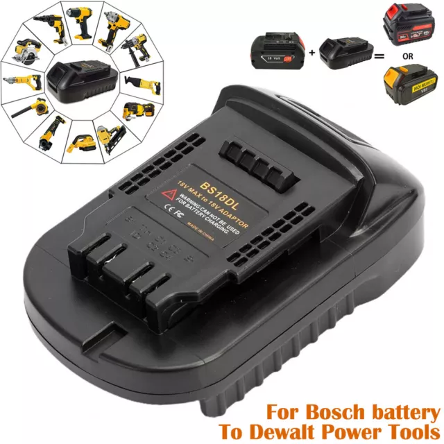 Batterie Adapter Für Bosch 18V Li-ion To Für Dewalt 18/20V Cordless Power Tools