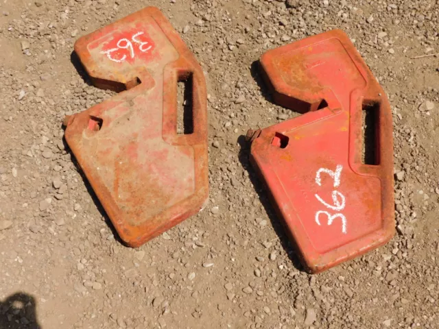 Massey Ferguson Tractor, Front Suitcase Weights x 2, Tag #362