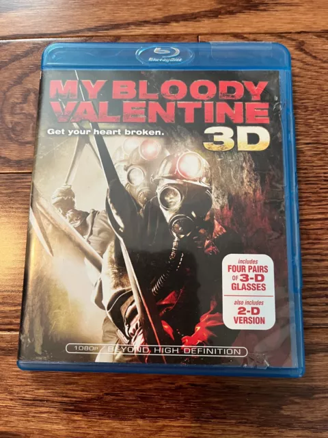 My Bloody Valentine 3D Blu Ray + 3D Glasses 2009 Horror Jensen Ackles Jaime King