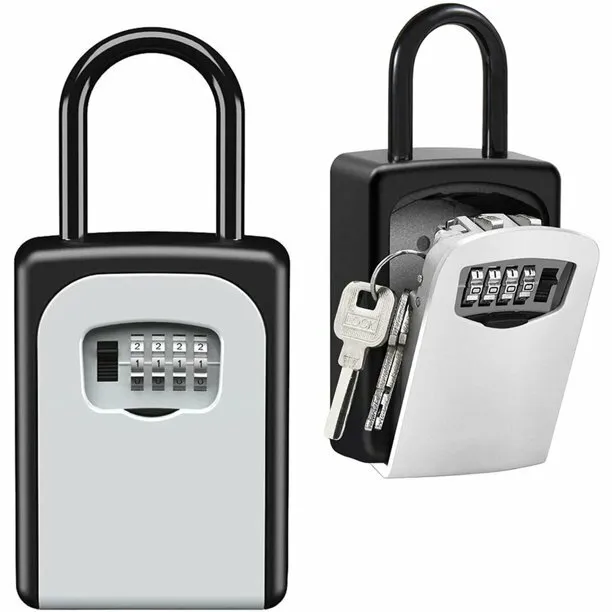 Wholesale Key Safe 4-Digit Combination Lock Box Wall Mount Storage Safe Outdoor 2