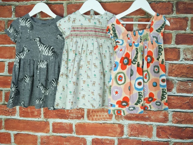 Baby Girl Bundle Aged 12-18 Months Next M&S Summer Dresses Zebra Floral 86Cm