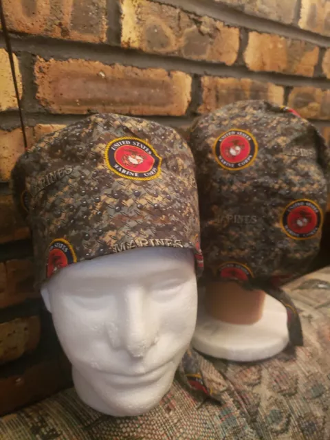 United States Marine Corps Handmade Surgical Scrub Caps