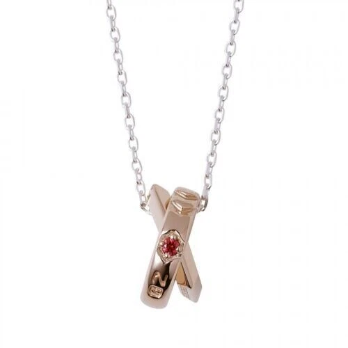 NEW Evangelion x THE KISS Unit 02 Asuka Langley Necklace pendant Silver
