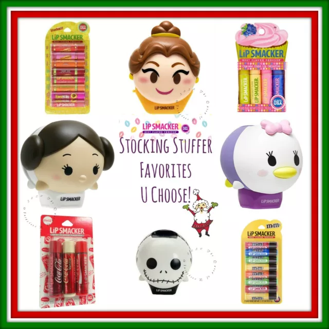 Lip Smacker Flavored Lip Balm Sets Coca Cola Tsum Tsum PERFECT Stocking Stuffer!