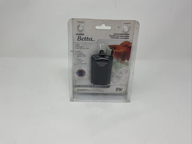 Marina Betta Fish Submersible Heater for Fish Tank Aquarium, 1.5 Gallons (C9)