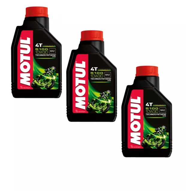 Motul 5100 10W-30 Motoröl synthetisch Bike Motorrad 4Takt 3Liter