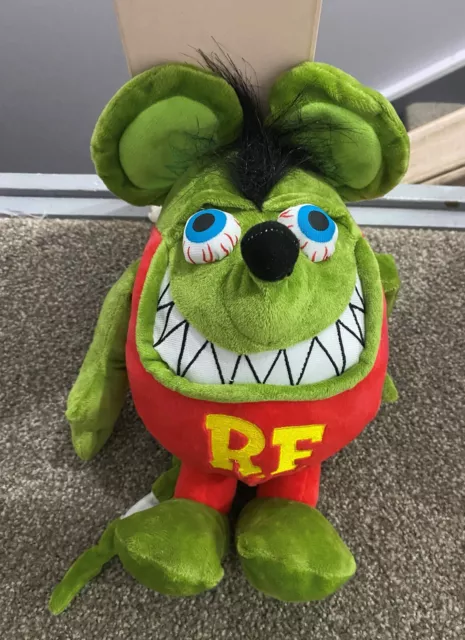 RAT FINK ** 11 INCH Plush * SO  COOL* New * Ed Roth * WOW