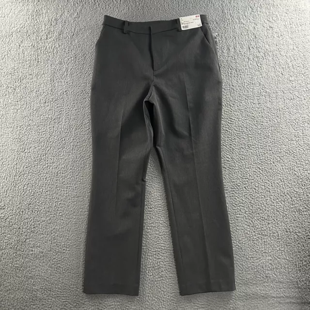 UNIQLO WOMENS LARGE Black Smart Ankle Pants 2 Way Stretch $24.99 - PicClick