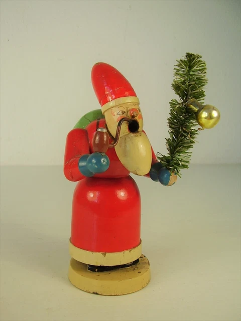 Antiker Räuchermann Holz Erzgebirge Weihnachtsmann