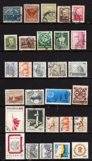 Pologne - Poland - Polska - Collection depuis 1921 - Plus de 50 timbres oblitéré