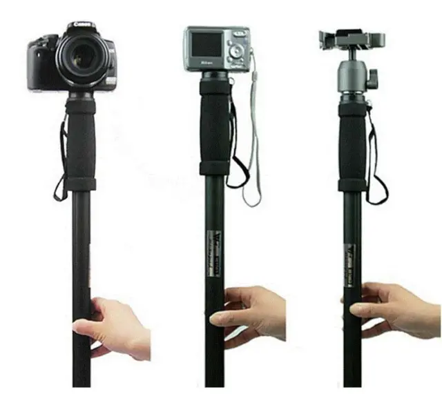New 70" Pan Head Travel Monopod Adjustable Digital Camera Lightweight Stand