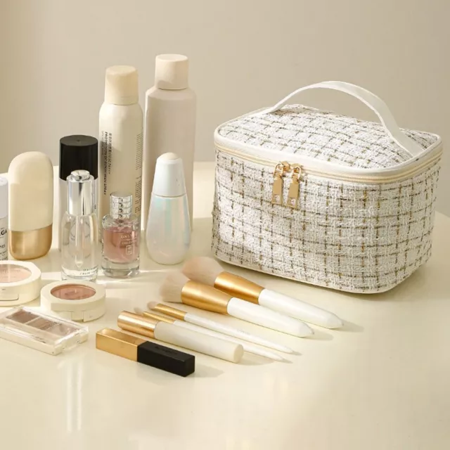 Nylon Makeup Case Cylinder Wash Bag Multifunction Cosmetic Bag  Women