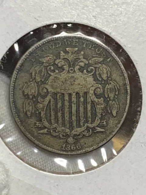 1866 5c Shield Nickel**315167A