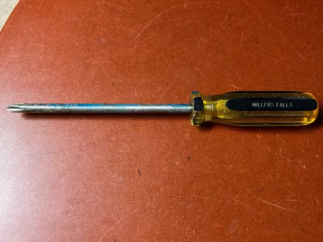 Vintage Millers Falls No. 952-04 Regular Flathead Screwdriver Made In Usa 8"