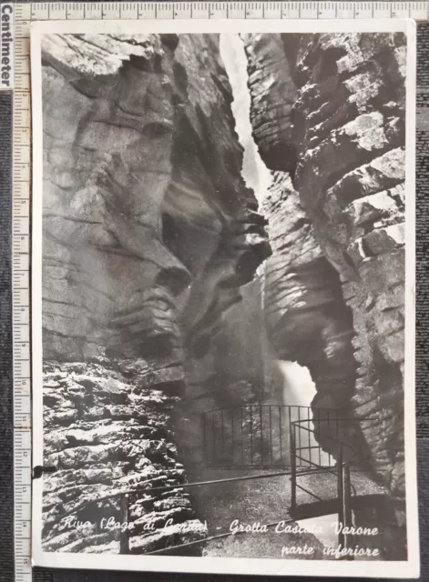 Riva Lago Di Garda Grotta Cascata Varone - Trento - Viaggiata 1950 - 4273