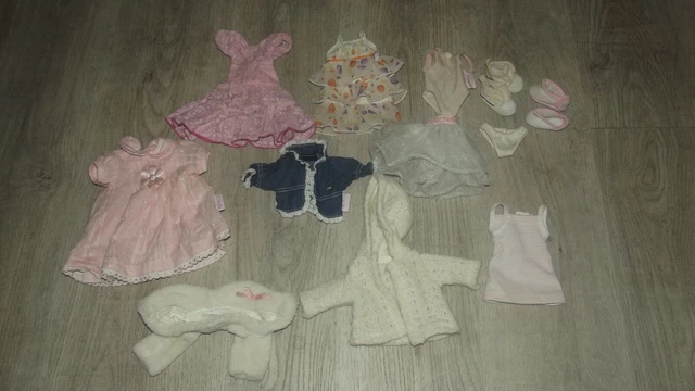 Lot Vêtements Et Chaussures Pour Poupées Corolle Les Chéries - Taille 33 Cm