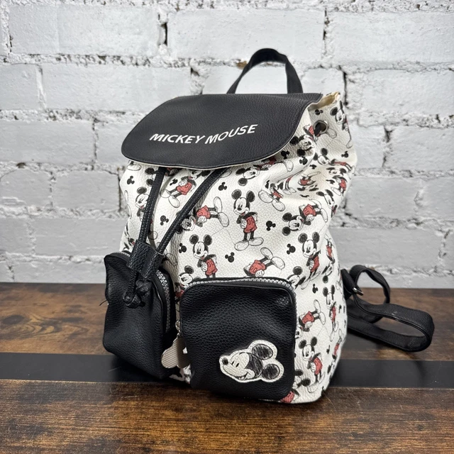 DISNEY PRIMARK MICKEY Mouse Backpack Black White School Bag  display picture 1
