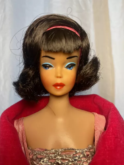 Vintage Barbie Ooak Raven Side Part American Girl In Sophisticated Lady