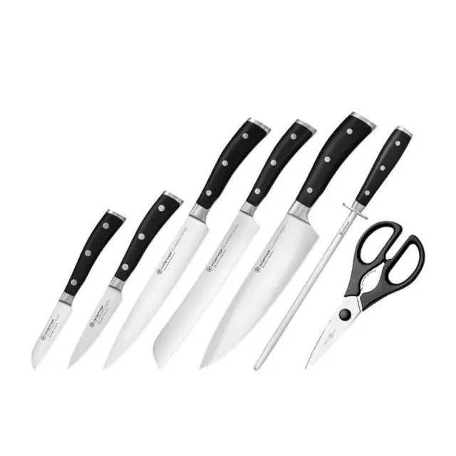 Wusthof Trident - Classic IKON 8pc Professional Knife Block Set (Made in Germany 2