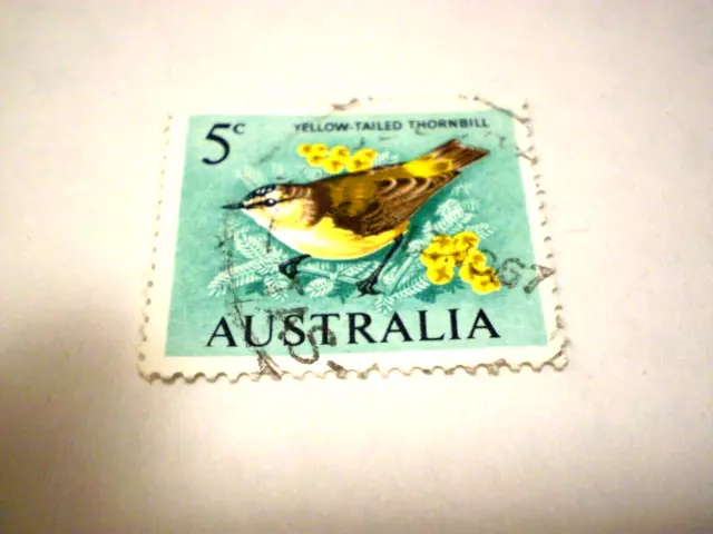 1966  5 Cent Yellow Tailed Thornbill Stamp