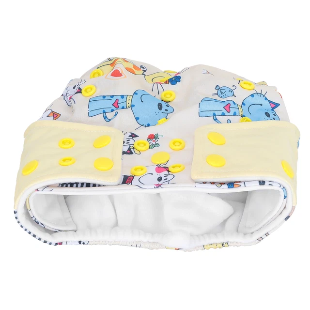 Cartoon Pattern Infant Nappy Diaper Washable Reusable Leakage‑Proof Baby Dia