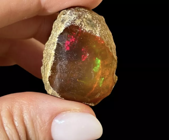 Raw Ethiopian fire opal, 64.60 carats.