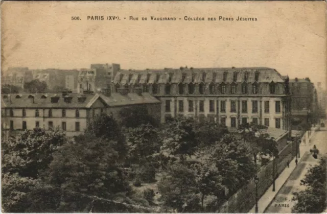 CPA AK PARIS 15e Rue de Vaugirard College des peres Jésuites (925430)