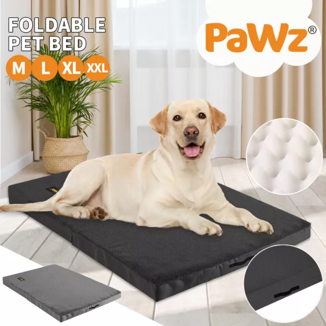 Pawz Dog Calming Bed Pet Cat Mattress Removable Cover Washable Portable Large