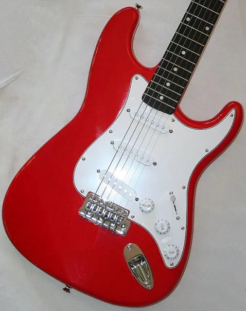 Guitare Électrique, Solidbody, Classique st-Design, Vibrato, Fiesta Red,