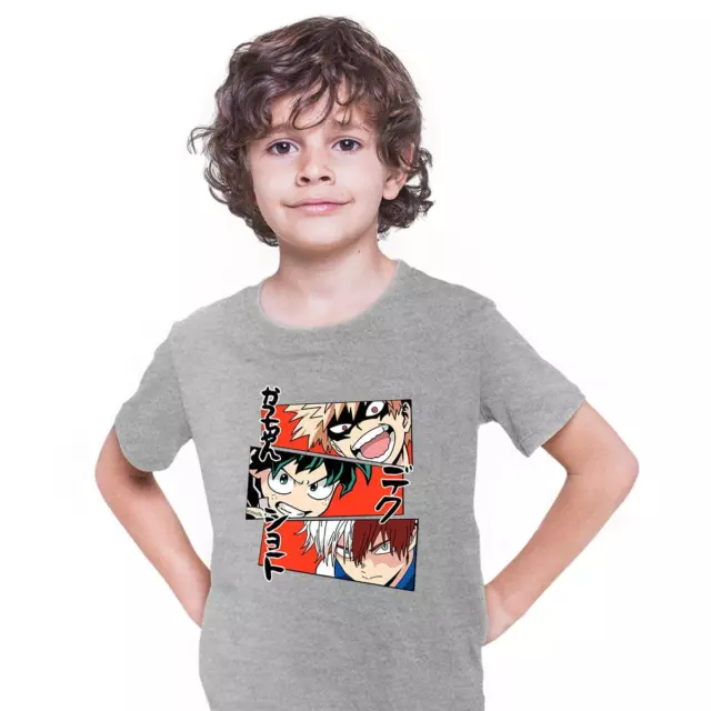 Anime My Hero Academia Katsuki Bakugo Midoriya Izuku And Shoto Todoroki T-shirt