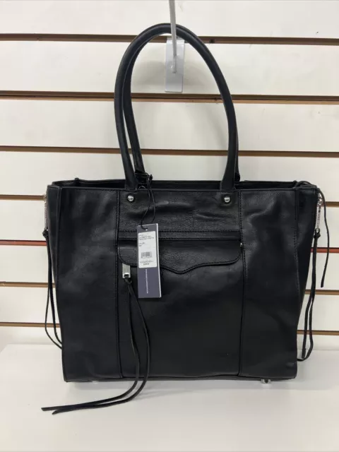 NWT Rebecca Minkoff Side Zip Medium Mab Leather Tote Bag $295.00 CH17ESZT01-001