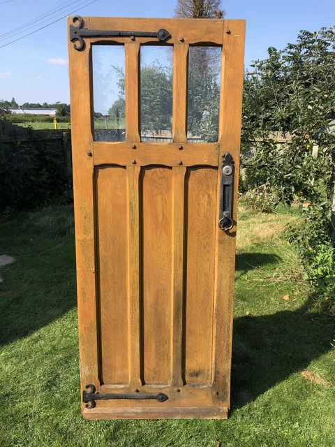 Solid Oak Arts & Crafts front door