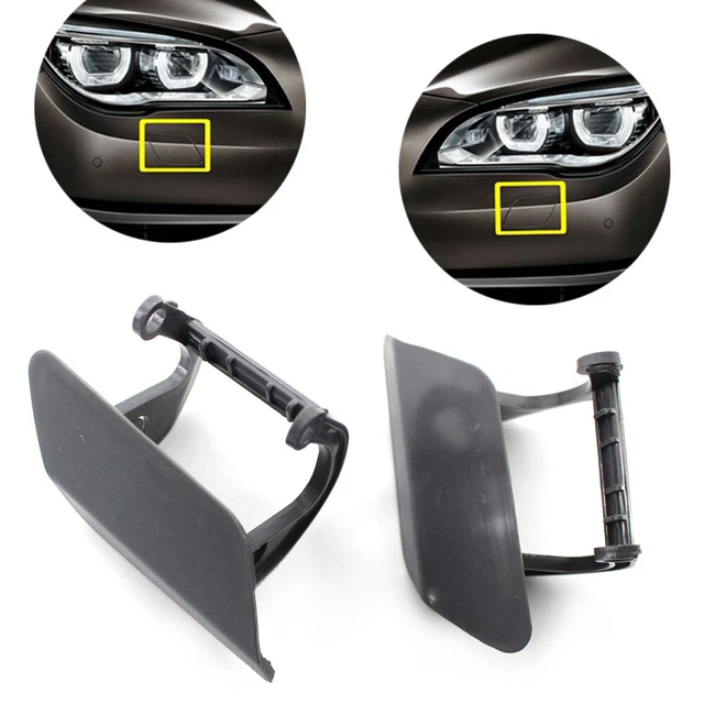 2Pcs For BMW 7 F01 F02 2012-2015 2013 Bumper Headlight Headlamp Washer Cap Cover