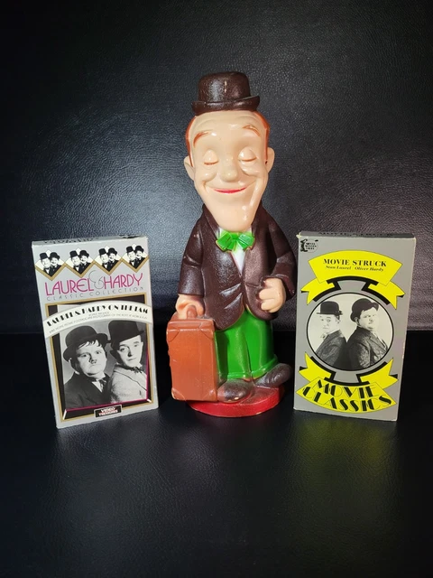 VINTAGE 1972 PLAY PAL Laurel and Hardy Piggy Bank Sofubi American
