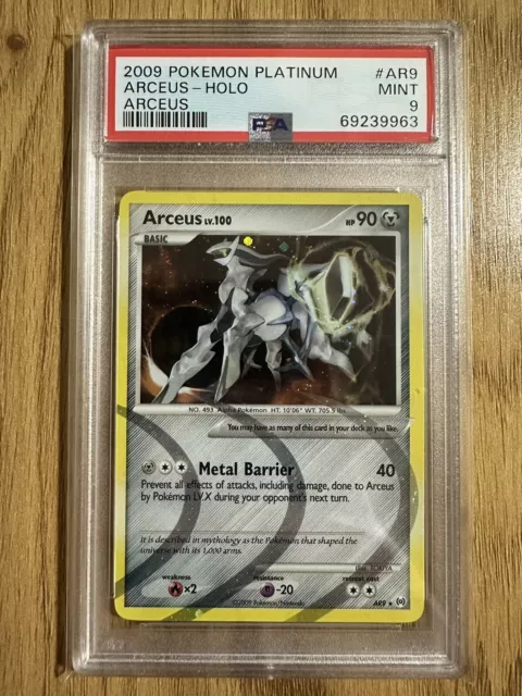 Arceus Holo AR9 Graded PSA 9 Platinum Arceus