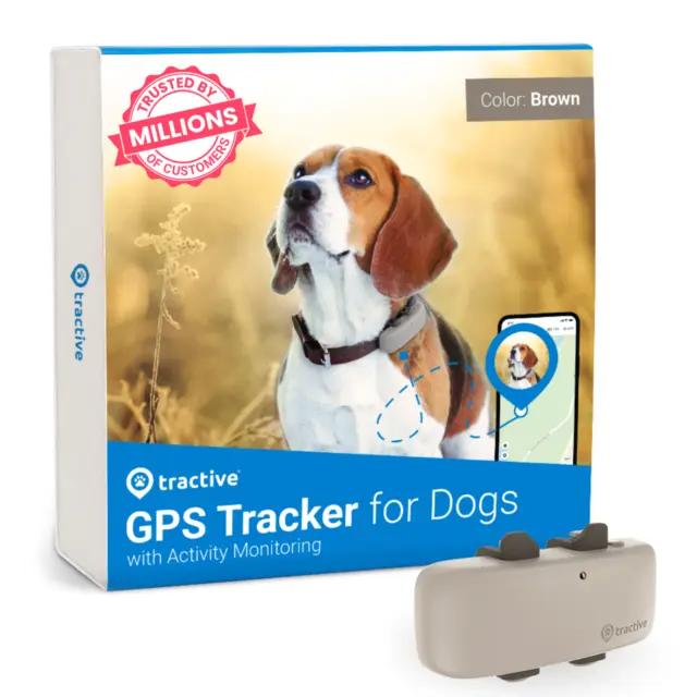 Tractive GPS Dog Tracker - GPS pet tracker for dogs & activity monitoring NEW