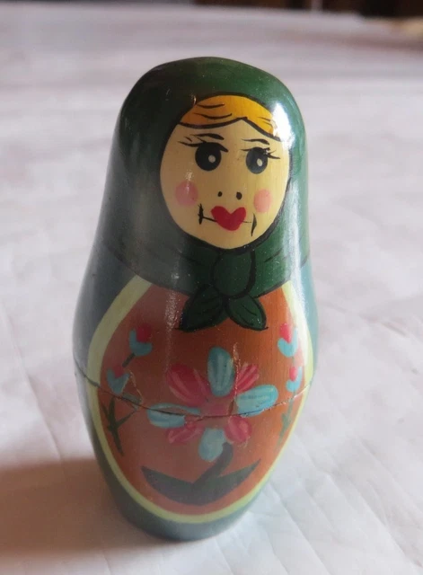 Ensemble de 5 poupées gigognes chouettes, matriochka en bois peinte à la main, empilable