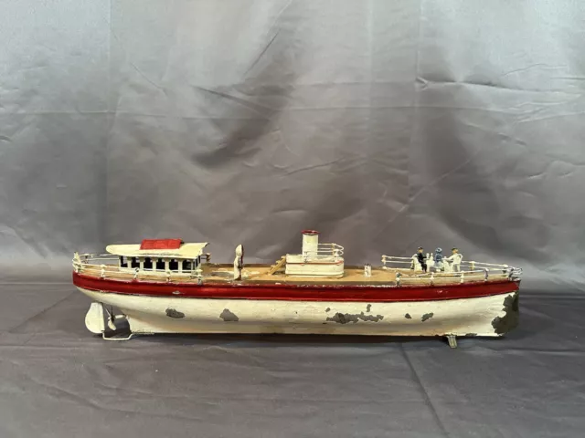 CARETTE (BING MARKLIN) Prewar Tin Toy Wind Up Gun Boat V. Scarce Gray  £1,376.22 - PicClick UK
