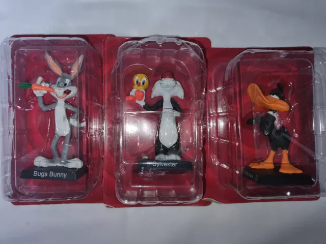 Lot De 3 Figurines Warner Bros. Looney Tunes. Bugs Bunny Sylvestre Et Daffy Duck