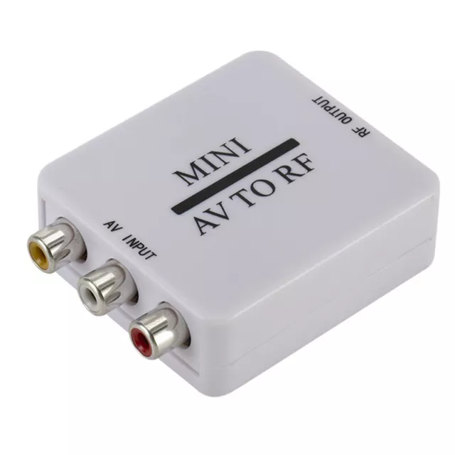 RCA/Composite A/V To RF/Coax/Coaxial Converter RF Modulator AV 2 COAX Adap=y= u