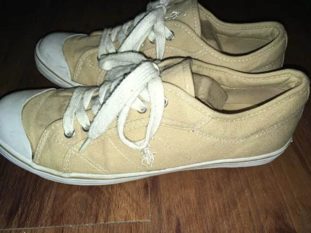 Polo Ralph Lauren Marin Lace-up Tan Canvas Boat Shoes Women's 7B
