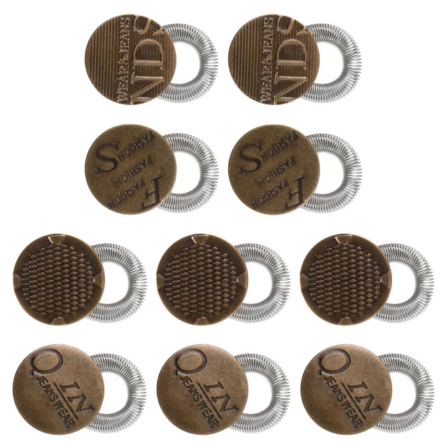 10 Pcs Extended Button Metal Denim Button Men Belts Jeans Maternity Pants