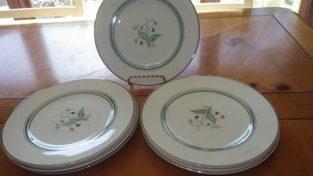 Vintage Salad Plates Coralbel Old Ivory OPCO by SYRACUSE circa 1947 6 7 7/8" dia