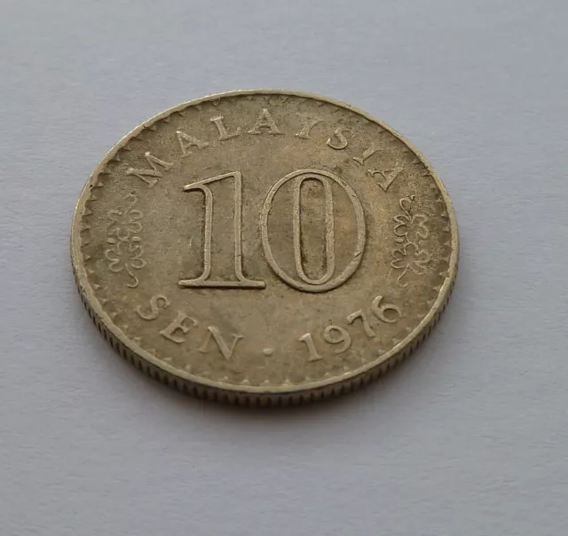 1976 Malaysia 10 Sen Coin