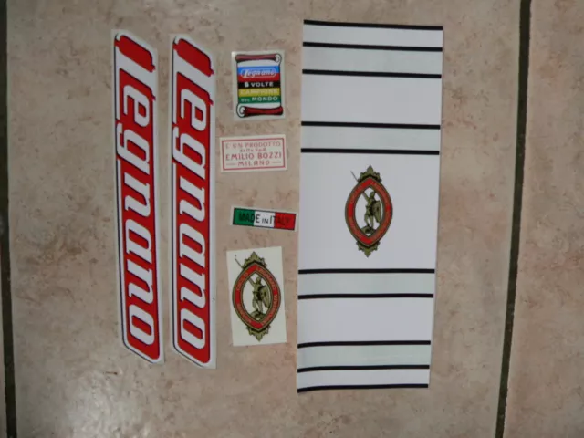 kit stickers adesivi per bici da corsa vintage LEGNANO  7 pezzi