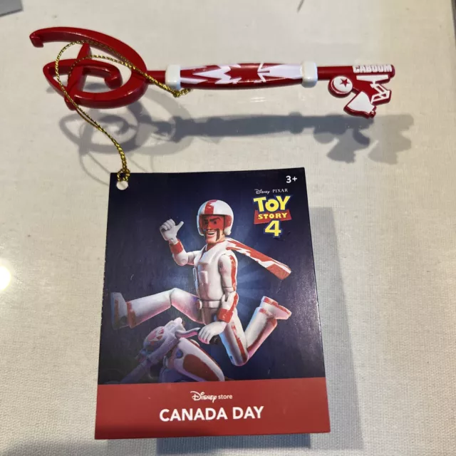 Disney Store Duke Caboom Canada Day Collectible Key - Toy Story 4