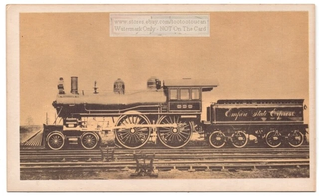1893 "No. 999" World's Fastest Diesel Locomotive Engine Traim Vintage Card